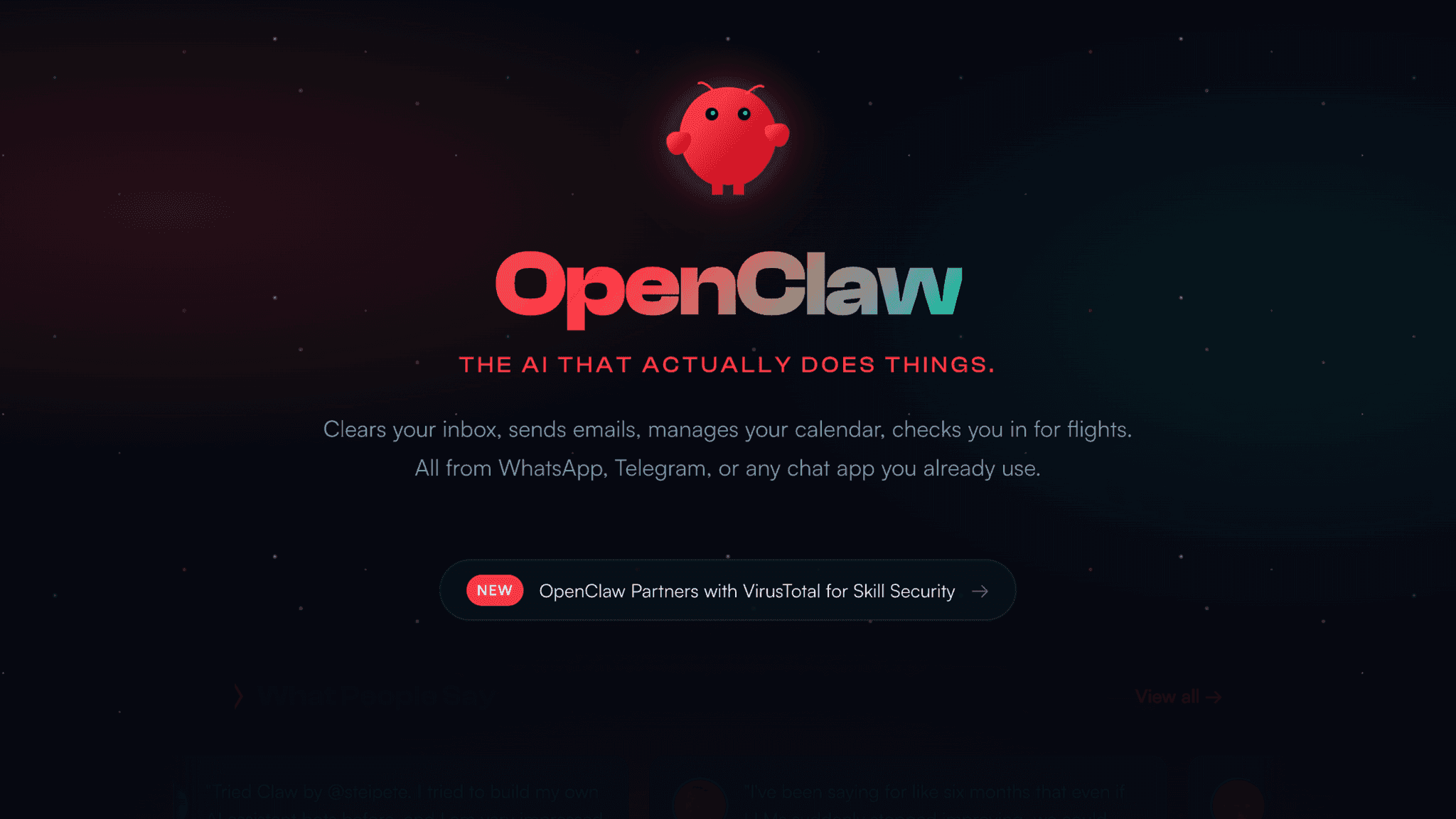 OpenClaw — multi-agent framework dashboard